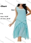 Wholesale Women's Casual Sweetheart Neck Tiered Pain A-Line Knee Length Dress - Liuhuamall