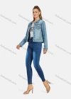 Wholesale Women's Casual Distressed Skinny Fit Ankle Length High Waist Denim Pants - Liuhuamall