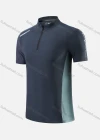 Wholesale Men's Mock Neck Half Zip Hot Stamping Letter Colorblock Workout Top 822# - Liuhuamall