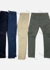 Wholesale Men's Casual Plain Straight Leg Ankle Length Cargo Pants - Liuhuamall