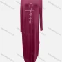 Wholesale Women's African Crew Neck Letter Long Sleeve Patch Pocket Loose Fit Dress 8810# preview