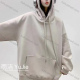 Wholesale Women's Casual Drawstring Plain Drop Shoulder Long Sleeve Hoodie With Kangaroo Pocket 00801# Light Gray Wholesale Clothing Market & Suppliers -LIUHUAMALL