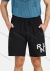 Wholesale Men's Athletic Drawstring Letter Print Zipper Pockets Running Shorts - Liuhuamall