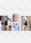 Wholesale Women's Casual Collared Long Sleeve Allover Print Midi Shirt Dress - Liuhuamall