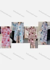 Wholesale Women's Casual Collared Long Sleeve Allover Print Midi Shirt Dress - Liuhuamall