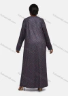 Wholesale Women's Vintage Crew Neck Long Sleeve Splicing Allover Print Button Front Maxi Lounge Nightgown - Liuhuamall