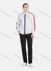 Wholesale Men's Casual Collared Long Sleeve Button Down Contrast Splicing Shirt P001-1# - Liuhuamall