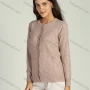 Wholesale Women's Basics Button Front Plain Long Sleeve Cardigan preview