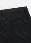 Wholesale Women's Plain Slim Fit Button Closure Patch Pocket Slim Fit Denim Jean - Liuhuamall