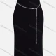 Wholesale Metal Waist Chain QDLF2307# Silver Clothing Wholesale Market Liuhua