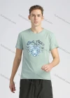 Wholesale Men's Round Neck Short Sleeve Letter & Tiger Graphic T-Shirt - Liuhuamall