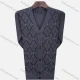 Wholesale Men's Casual V Neck Long Sleeve Argyle Print Button Down Knit Cardigans Dim Gray Clothing Wholesale Market Liuhua