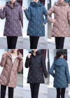 Wholesale Women's Casual Hooded Long Sleeve Thermal Pockets Puffer Coat 8827# - Liuhuamall