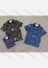 Wholesale Men's Casual 100% Cotton Leaf Print Short Sleeve Polo Shirt M80417# - Liuhuamall