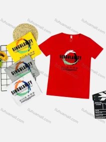 Wholesale Boy's Casual Pattern & Letter Print Round Neck Short Sleeve Tee, LIUHUA CLOTHING WHOLESALE