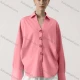 Wholesale Women's Elegant Collared Plain Long Sleeve Shirt With Flower Decoration Button Closure 6# Clothing Wholesale Market Liuhua