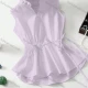 Wholesale Women's Elegant Sleeveless Peplum Top Adjustable Waist Design 6# Clothing Wholesale Market Liuhua