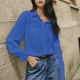 Wholesale Women's Button Up Blouse with Long Sleeves and Lace Panel Details 7# Clothing Wholesale Market Liuhua