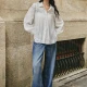 Wholesale Women's Button Up Blouse with Long Sleeves and Lace Panel Details White Clothing Wholesale Market Liuhua