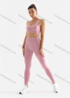 Wholesale Women's 2 Piece Colorblock Workout Outfits Sports Bra Seamless Leggings Yoga Gym Activewear Set AB58-3# - Liuhuamall