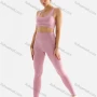 Wholesale Women's 2 Piece Colorblock Workout Outfits Sports Bra Seamless Leggings Yoga Gym Activewear Set AB58-3# preview