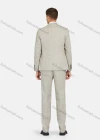 Wholesale Men's Formal Lapel Plaid Pockets Blazer & Vest & Pant 3 Pieces Suit Sets - Liuhuamall