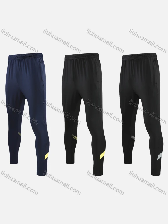 Wholesale Men's Athletic Workout Elastic Waist Striped Ankle Length Leggings MCK21903#