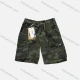 Wholesale Men's Casual Camouflage Flap Pockets Drawstring Shorts A-078# Green Clothing Wholesale Market Liuhua