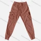 Wholesale Men's Casual Plain Flap Pockets Drawstring Cargo Pant 511# Saddle Brown Clothing Wholesale Market Liuhua