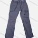 Wholesale Men's Casual Plain Flap Pockets Drawstring Cargo Pant 510# Slate Gray Clothing Wholesale Market Liuhua
