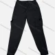 Wholesale Men's Casual Plain Flap Pockets Drawstring Cargo Pant 517# Black Clothing Wholesale Market Liuhua