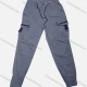 Wholesale Men's Casual Plain Flap Pockets Zip Decor Drawstring Cargo Pant 513# Slate Gray Clothing Wholesale Market Liuhua