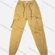 Wholesale Men's Casual Plain Flap Pockets Zip Decor Drawstring Cargo Pant 508# Camel Clothing Wholesale Market Liuhua