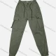 Wholesale Men's Casual Plain Flap Pockets Zip Decor Drawstring Cargo Pant 508# Camouflage Green Clothing Wholesale Market Liuhua