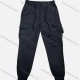 Wholesale Men's Casual Plain Flap Pockets Drawstring Cargo Pant 509# Black Clothing Wholesale Market Liuhua