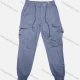 Wholesale Men's Casual Plain Flap Pockets Drawstring Cargo Pant 509# Slate Gray Clothing Wholesale Market Liuhua
