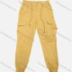 Wholesale Men's Casual Plain Flap Pockets Drawstring Cargo Pant 509# Banana Yellow Clothing Wholesale Market Liuhua