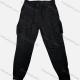 Wholesale Men's Casual Plain Flap Pockets Drawstring Cargo Pant 516# Black Clothing Wholesale Market Liuhua