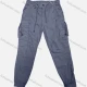 Wholesale Men's Casual Plain Flap Pockets Drawstring Cargo Pant 516# Slate Gray Clothing Wholesale Market Liuhua