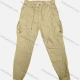 Wholesale Men's Casual Plain Flap Pockets Drawstring Cargo Pant 516# Khaki Clothing Wholesale Market Liuhua