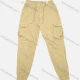 Wholesale Men's Casual Plain Flap Pockets Drawstring Cargo Pant 515# Khaki Clothing Wholesale Market Liuhua