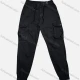 Wholesale Men's Casual Plain Flap Pockets Drawstring Cargo Pant 515# Black Clothing Wholesale Market Liuhua