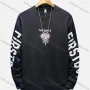 Wholesale Men's Casual Letter Print Round Neck Long Sleeve Sweatshirt preview