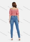 Wholesale Women's Casual Off Shoulder Floral Print Ruched Shirred Lantern Sleeve Crop Blouse - Liuhuamall