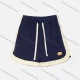 Wholesale Kid's Casual Contrast Slant Pockets Drawstring Breathable Shorts MB23BKZ725# Navy Clothing Wholesale Market Liuhua