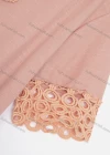 Wholesale Women's Notched Neck Short Sleeve Pearl Lace Applique Knit Tops - Liuhuamall
