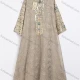 Wholesale Women's Elegant Embroidered Floral Beaded Trim Tassel Sleeve Maxi Dress #SA5538 Khaki Clothing Wholesale Market Liuhua