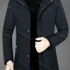 Wholesale Men's Casual Plain Hooded Long Sleeve Button Down Puffer Coat B Clothing Wholesale Market Liuhua
