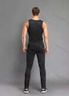 Wholesale Men's Athletic Workout Elastic Waist Reflective Stripes Zipper Pockets Ankle Length Gym Running Joggers N204# - Liuhuamall