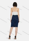 Wholesale Women's Casual Plain Patch Pockets Pencil Skirt - Liuhuamall